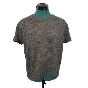 Lululemon Train To Be Short Sleeve Perforated Relaxed Tee Shirt‎ Sz 10 Gray Camo